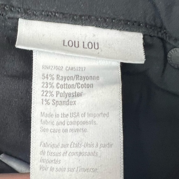 NOT FOR SALE -- SOLD • PAIGE • Lou Lou Flare Leg Jeans Black Fog - Picture 7 of 11